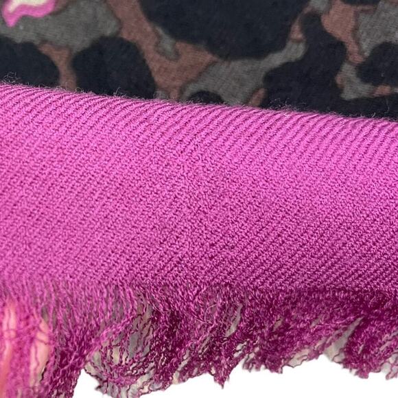 Coach Signature Horse And Carriage Camouflage Print Oversized Square Scarf Wrap - Picture 8 of 15